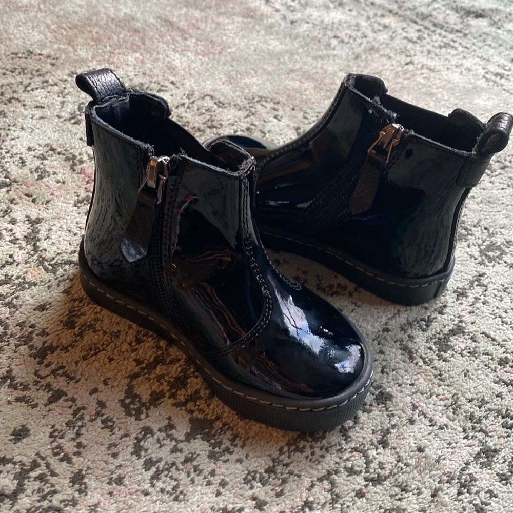 Freshly Picked patent Chelsea boot